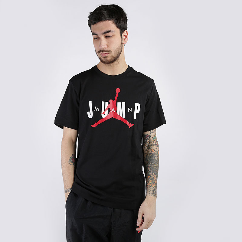 мужская черная футболка Jordan Jumpman Tee CD5616-010 - цена, описание, фото 1